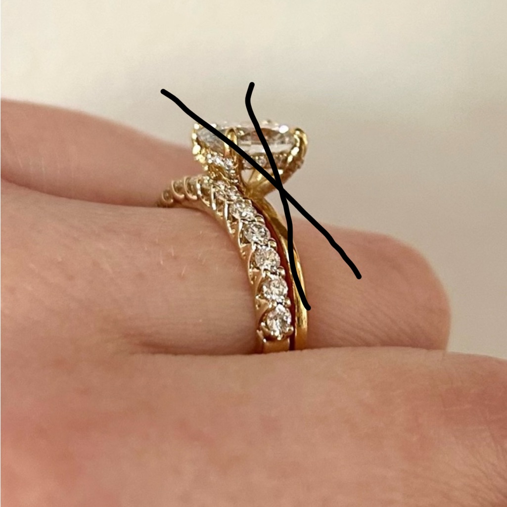 Blue Nile Yellow Gold Wedding Band 1/2 Ct Size 6 14k Gold Ring